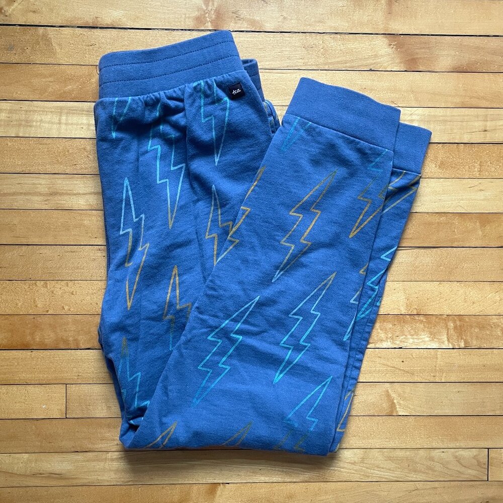 Tea Collection Boys Lightening Bolt Joggers Size 14